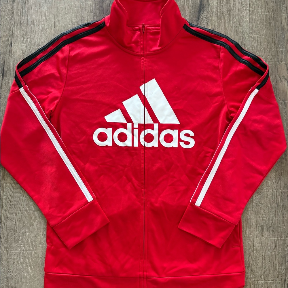 Adidas Kids Red Track Jacket L